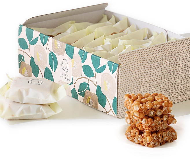 촉촉쫀득 단순한진심 100%우리쌀조청 말랑쫀득 수제오란다 플레인, 20개, 23g