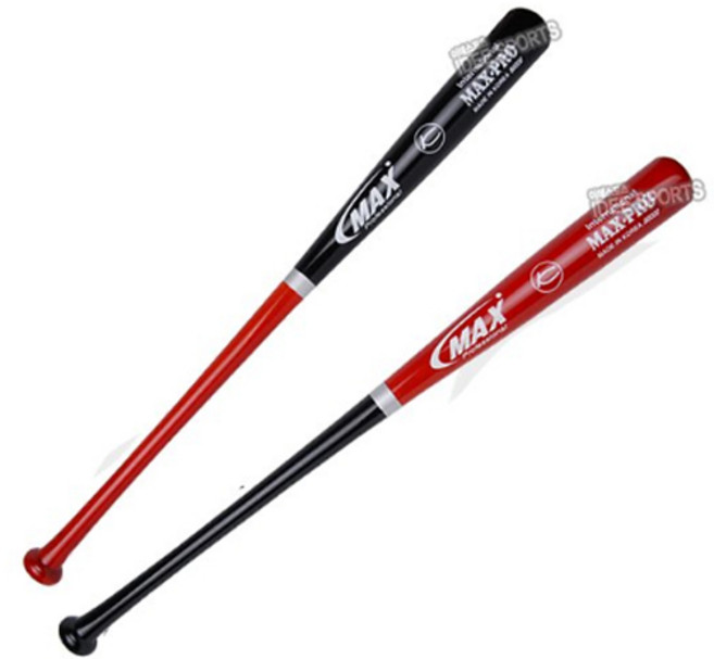 맥스 야구배트 경식 나무배트 2000번 성인용 33인치, 1개