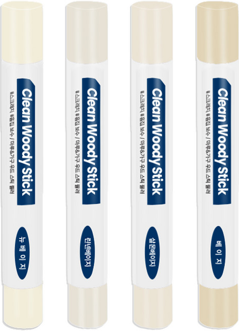 철물팩토리 우드필러 퍼티 흠집 마루바닥보수 메꿈제 4종, 1개, 뉴베이지+린넨베이지+살몬베이지+베이지