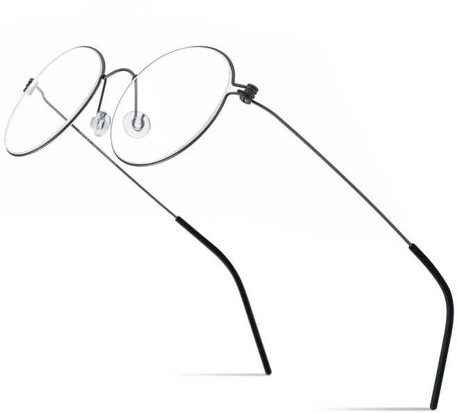 FONEX B 티타늄 안경 프레임 여성 브랜드 디자인 남성 한국 덴마크 초경량 나사 없는 안경 7510