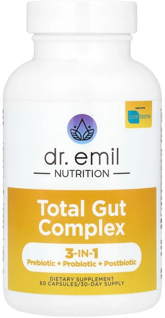 Dr. Emil Nutrition 닥터 에밀 뉴트리션 장 복합 60 캡슐 영양제 건강보조식품, Dr. Emil Nutrition 장 복합체 캡슐, 1개, 60정 - 쿠팡