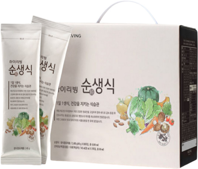 살림의 왕 순생식 다움 생식 김수경박사님 세계최초 50여가지 식물성분을 한 포에 1일 1생식 동결건조, 1박스, 2.4kg