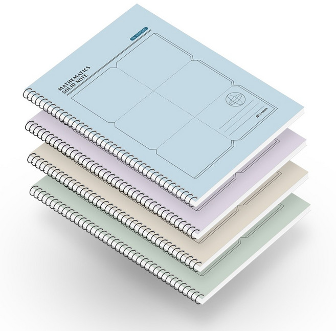 클라리온 솔리드 스프링 수학노트 4권, 6분할, 1세트