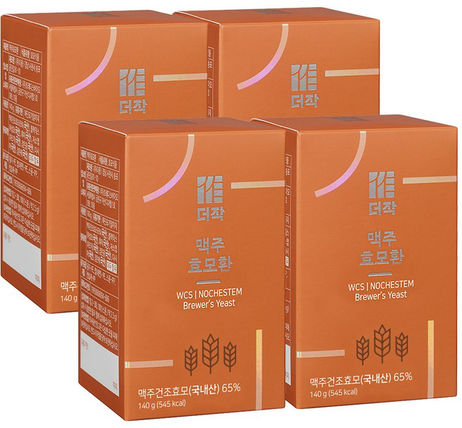 더작 맥주효모환, 140g, 4개