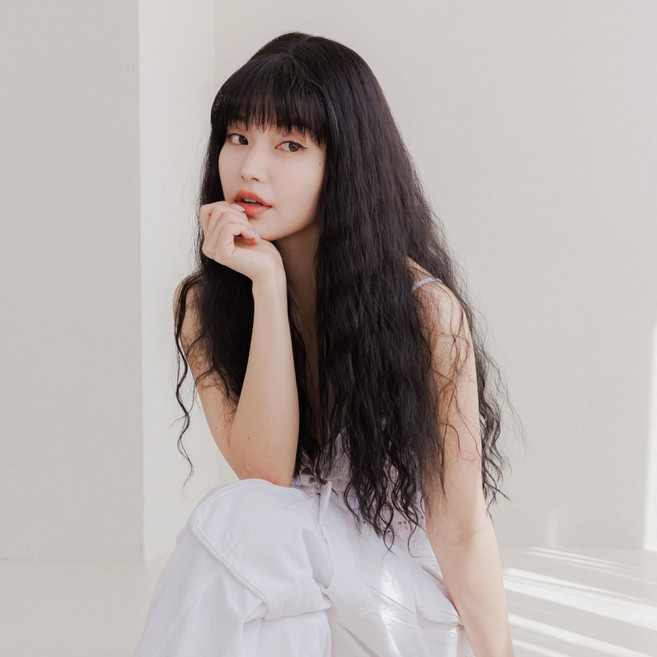 클립스 통가발 수제가발 롱웨이브 히피펌 젤리펌 쥬디, 내츄럴 블랙(Natural Black), 1개