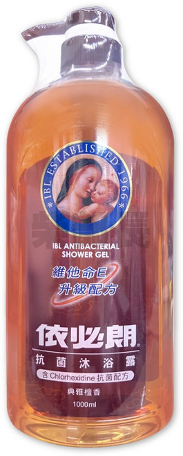 依必朗 IBL 沐浴露 維他命E升級配方 典雅檀香 1000ml, 1個, 檀香