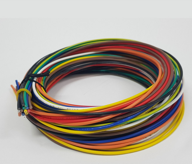 이음케이블 국산 UL 1015 AWG 22 케이블 총 32m (8 color * 2 m* 2 ea), 1세트
