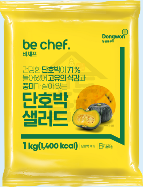 제이케이푸드 동원 비셰프 단호박 샐러드 1kg 간편 냉장 야채 호박 샐러드, 1개