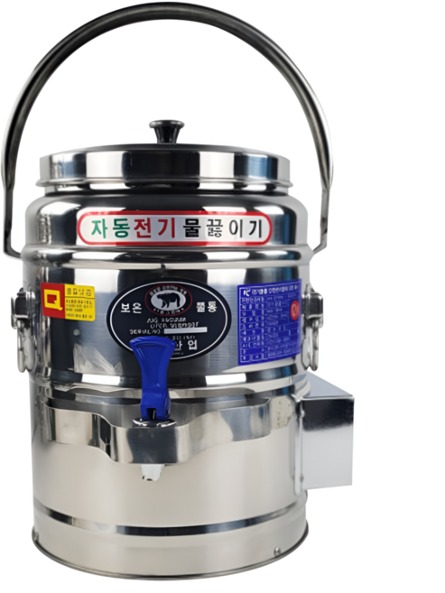 명보산업 스텐 자동 전기물끓이기 장국 육수 온수통, 8호