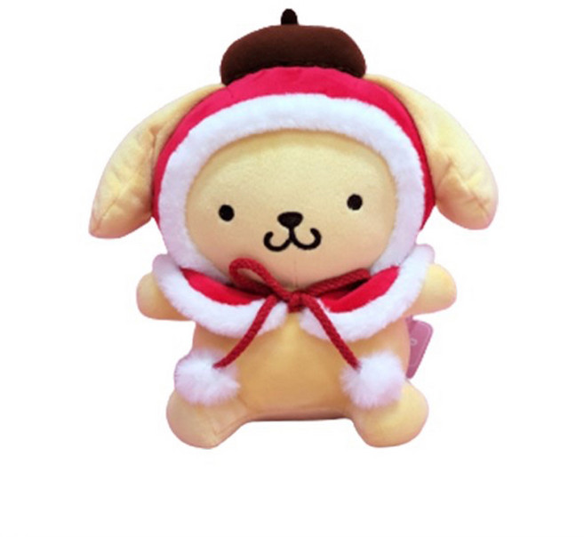 산리오 크리스마스 중형 애착인형 기념일 선물 크리스마스선물 여친선물 고백선물, 1개, 폼폼푸린, 250mm
