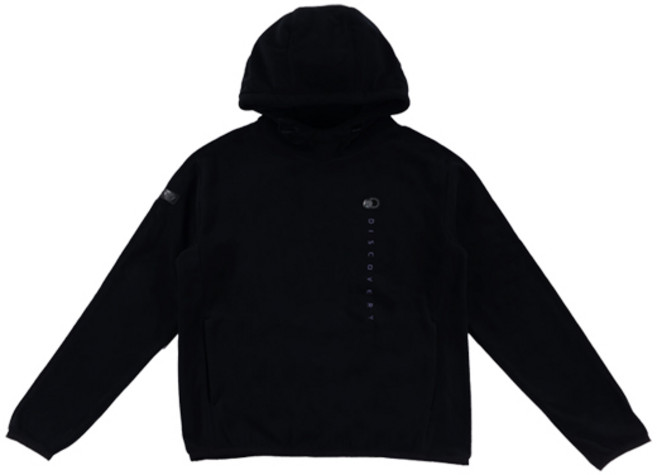 디스커버리 공용 플리스 후드 티 DXHD61026-BKS