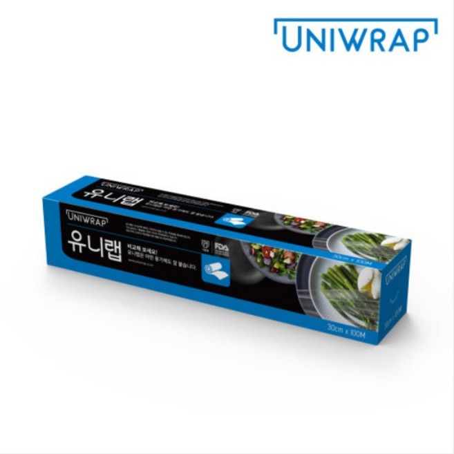 유니랩 30cm x 100M | 위생롤백장갑지퍼백호일, 1개