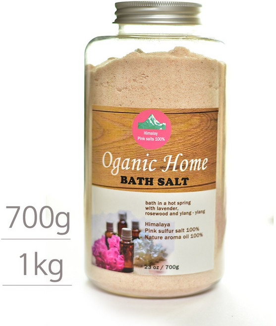 오가닉홈 아로마 미네랄유황온천 바스솔트(대용량)1kg, 1개, 1kg