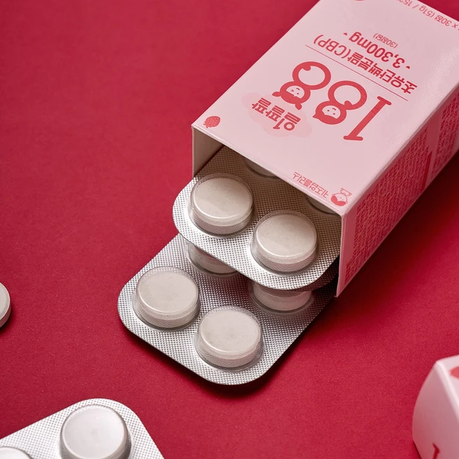 일팔팔 샘플 체험팩 우유칼슘 프리미엄 초유단백 성장기 영양제 CBP 3300mg, 1세트, 6정 - 쿠팡