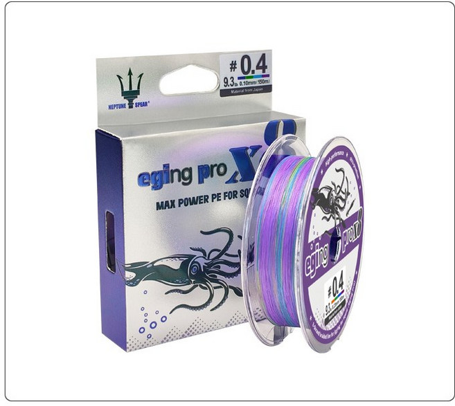 ANYOU 150m / 주꾸미 갑오징어 한치 PE 8합사 낚시줄, 1개, 자색