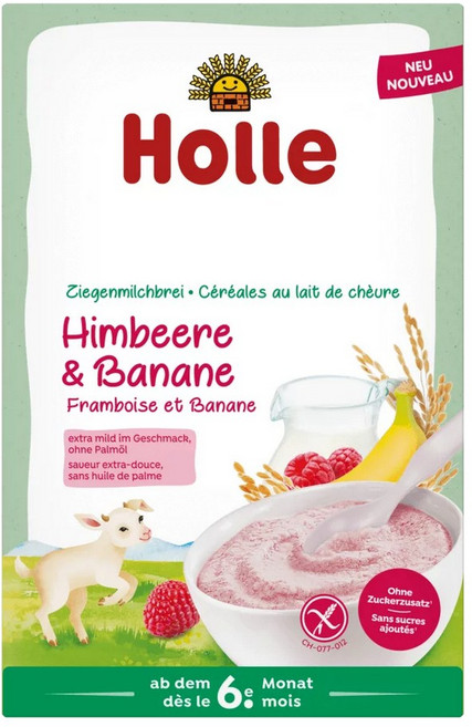 홀레 이유식 우유죽 산딸기&바나나 200g, 1개