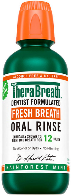 TheraBreath 凱斯博士 雨林薄荷 漱口水, 1個, 428ml