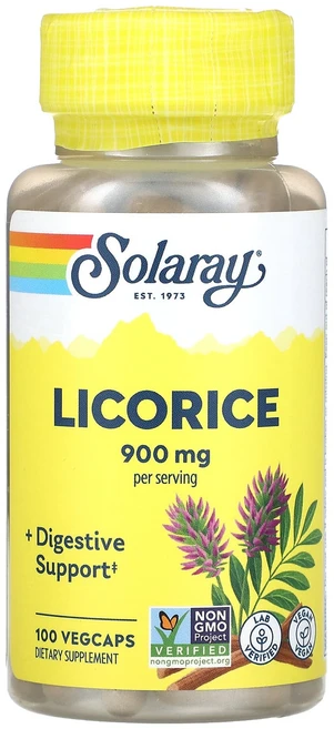 Solaray 감초 900mg 베지 캡슐 100정(캡슐 1정당 450mg), Solaray감초900mg베지캡슐100정캡슐1정당450, 1개, 100정 - 쿠팡