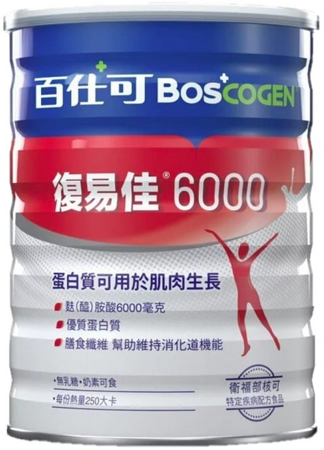 百仕可 復易佳6000 蛋白質奶粉, 854g, 2個