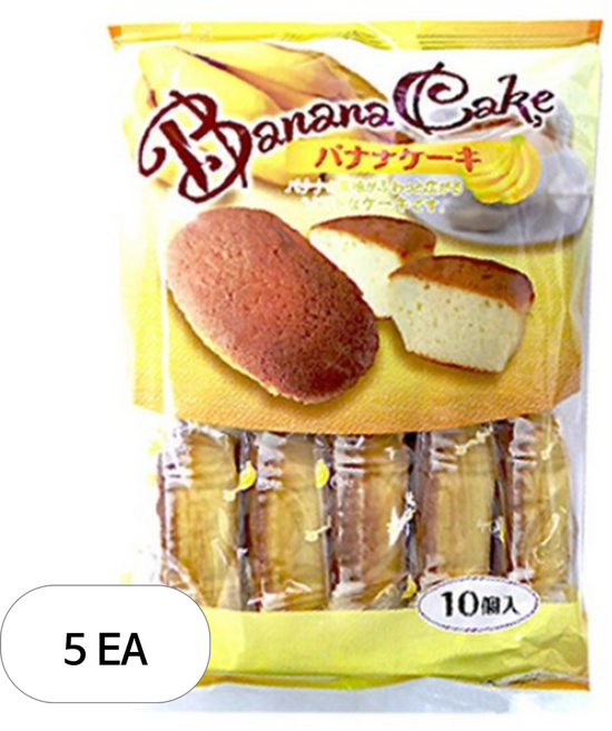 시아와세도 바나나케이크 10p, 5개, 180g