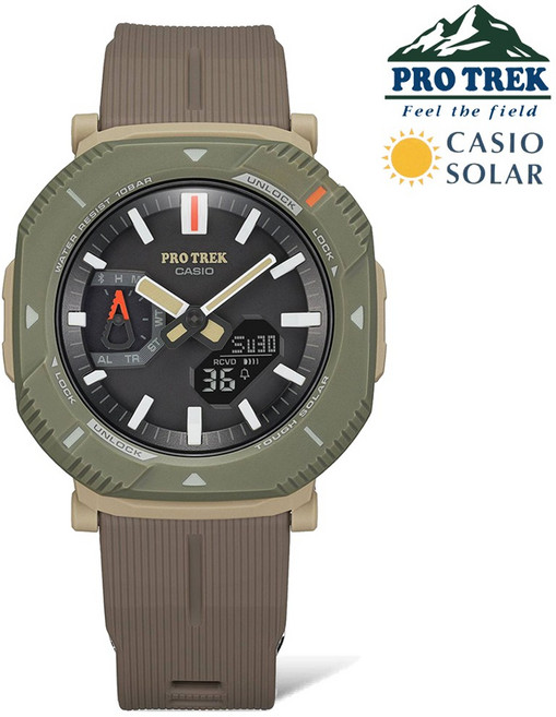 카시오 프로트렉 블루투스 태양광 충전 솔라 손목시계 PRJ-B001-5DR