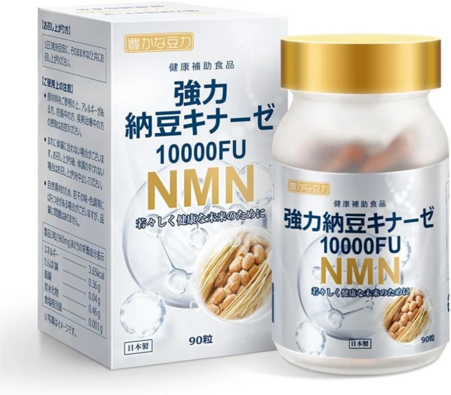일본 NMN 나토키나제 10000FU 낫토키나제 90캡슐, 1개, 90정 - 쿠팡