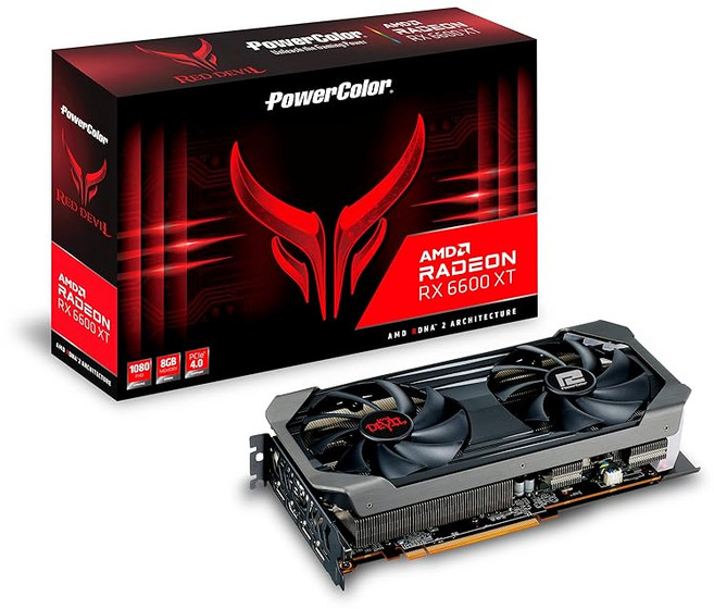 POWERCOLOR AMD Radeon RX6600XT 탑재 그래픽 보드 GDDR6 8GB 국내품 AXRX 6600XT 8GBD6-3DHE/OC