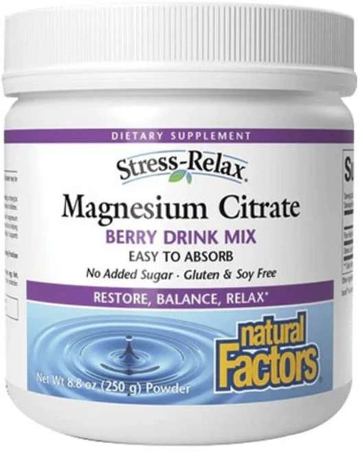 네추럴팩터스 마그네슘 시트레이트 드링크 믹스 파우더 베리, 250g, 1개 - 쿠팡