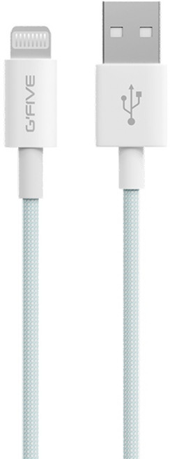 G-FIVE USB轉Lightning充電線 1M 3A快充線 傳輸線 蘋果充電線 不彈窗 SR加固防斷 數據線 適用iPhone iPad 正版台灣公司貨, 藍色, 1個