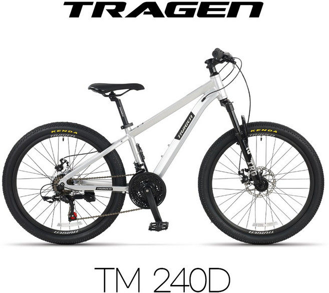 트라젠 TM240D 24인치 시마노21단 알루미늄 MTB자전거, 1개, 60.9cm, 실버그레이/미조립박스