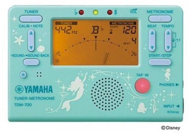 YAMAHA 튜너 메트로놈 TDM-700DARL 디즈니 (인어공주), 1개