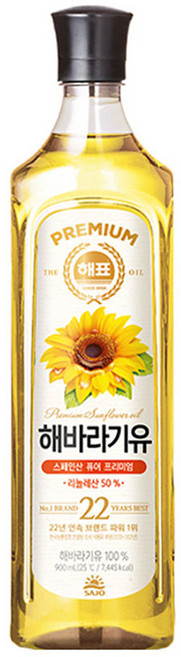 사조해표 해바라기유 900ml 식자재마트 펜션음식 도매가, 1개