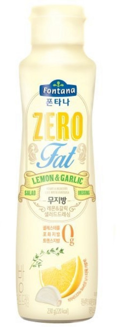 폰타나 저당 저칼로리 무지방 레몬갈릭 드레싱, 230g, 1개