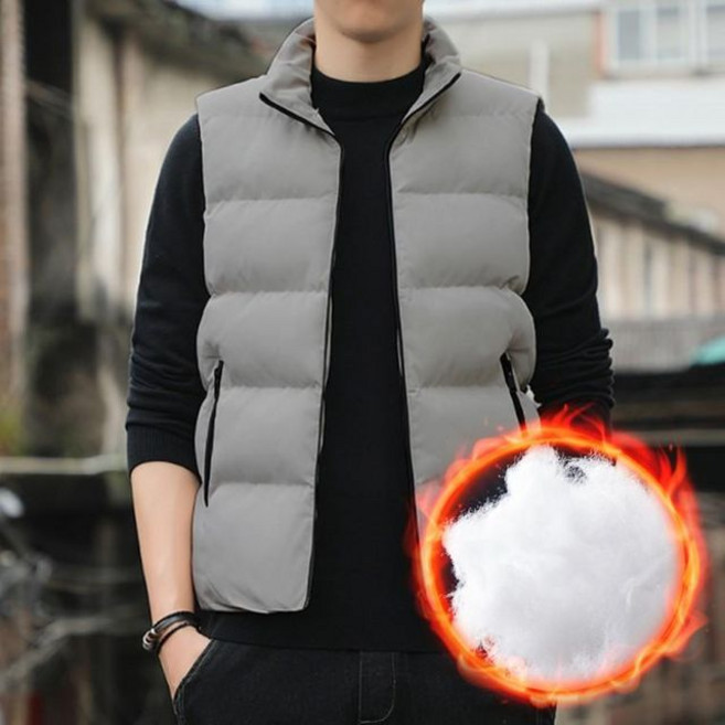 겨울 다운 베스트 따뜻한 남성 무지 경량 패딩 조끼 다운 빵빵패딩 오버핏패딩 남성패딩 베스트 조끼 점퍼 986000ea (개)
