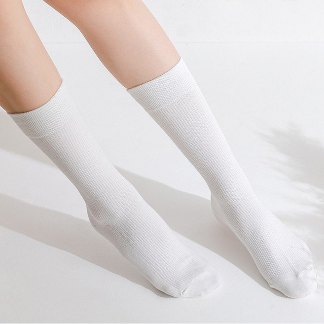 싸다구양말 국산 여성 양말 골지 장목 긴목 학생 6켤레