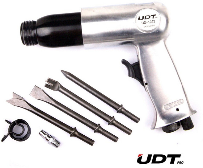 에어함마 경작업용 치즐 4개 포함 스프링 세트 에어다가네 치핑함마 에어해머 에어햄머 에어망치 해머 햄머 함마 망치 치퍼 다가네 파괴 공구 타격, 1개