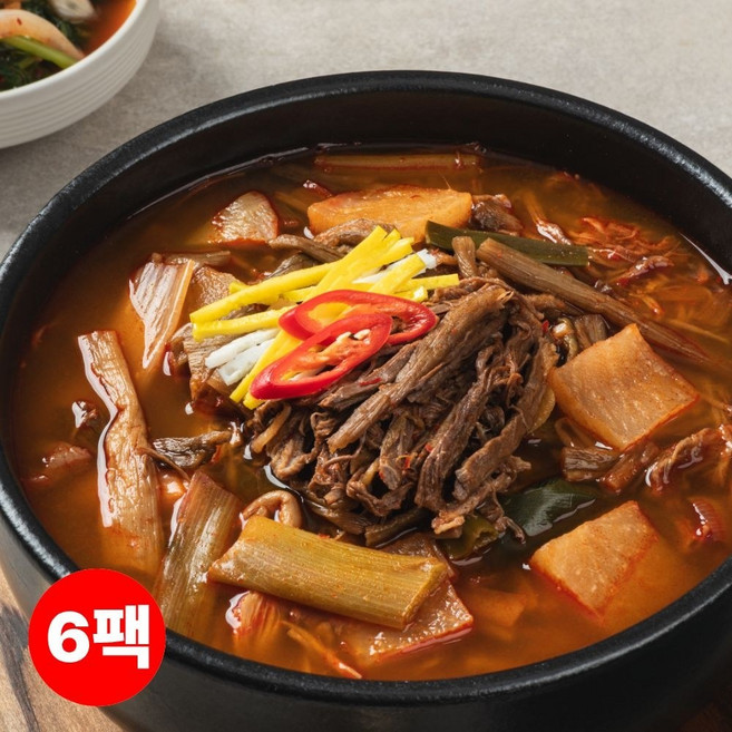 소노정 전통 맛집 100% 국내산 한우 육개장, 6개, 500g