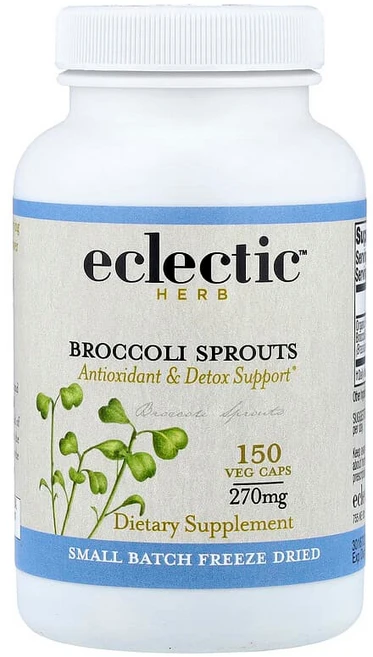 Eclectic Herb 동결 건조 브로콜리 새싹 베지 캡슐 150정(캡슐 1정당 270mg) ECL-30167, 150정, 1개 - 쿠팡