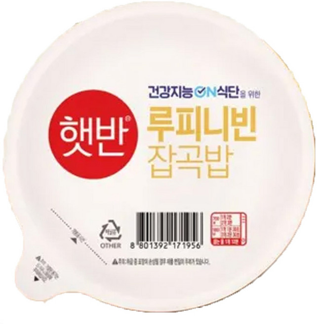 햇반 루피니빈 잡곡밥, 190g, 24개