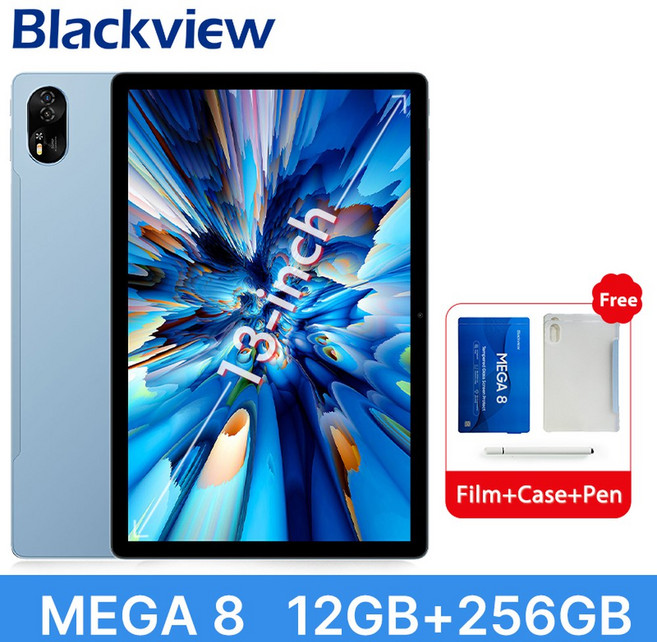 세계 최초 공개 VIEW MEGA 안드 11000MAH 50MP 4박스 FHD PC 패드 8 스피커 4G 13인치 카메라 15 90HZ AI BLA 디스플레이 태블릿, Official Standard, 12GB 256GB Blue 1