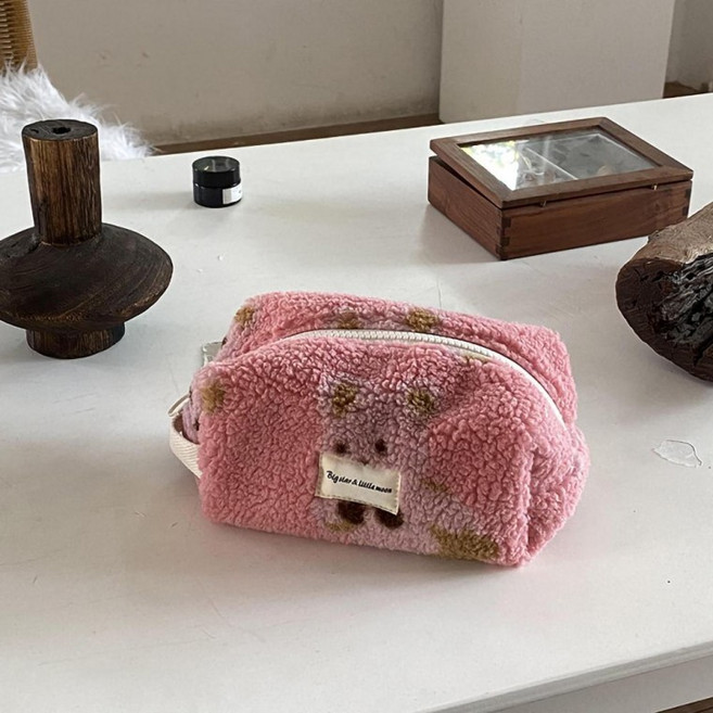 이너백 파우치백 화장품파우치 곰돌이 뽀글파우치