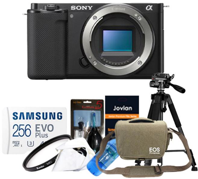 소니 ZV-E10(블랙/바디)+메모리포함 8종 악세사리 패키지/컬스, 256G