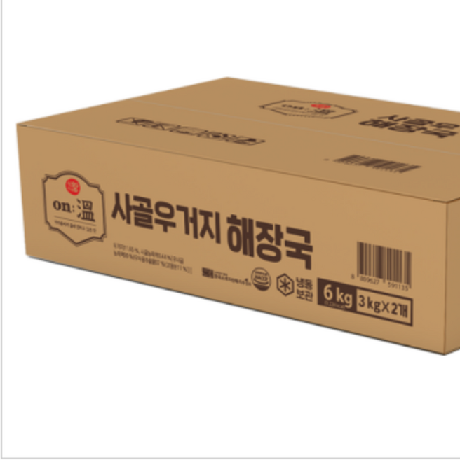 식자재왕on 사골우거지해장국 6kg (3kgx2개), 1개