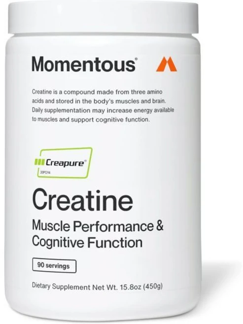 Momentous Creatine Monohydrate Powder - Creapure Creatine Powder - Supports Strength Lean Muscle, 15.8 Ounce (Pack of 1), Unflavored, 1개, 450g - 쿠팡