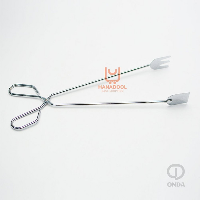ONDA 캠핑 바비큐 화로 장작 숯 집게 34cm 바베큐집게 불집게