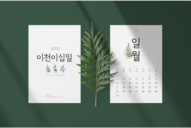 2021 미니 탁상 일러스트 감성 달력 인테리어 꾸미기 캘린더 달력 스탠드 포스터 켈린더, 꽃