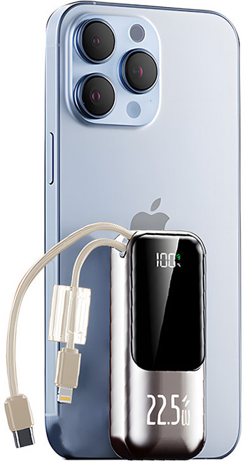 SealBaron 초경량 초소형 20W 고속충전 20000mAh 보조배터리, 로즈골드