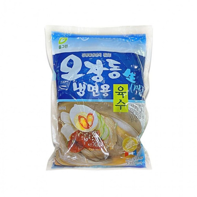 물회육수 풀그린 오장동 냉면용 생 육수 330g X 30EA 1BOX 메밀장국, 1ml, 1개