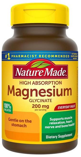 네이처메이드 마그네슘 글리시네이트 200mg 캡슐 Nature Made Magnesium Glycinate Capsules, 70정, 1개