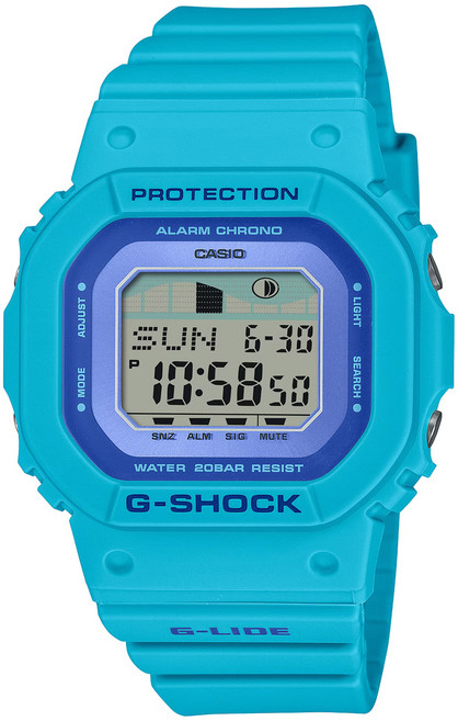 CASIO 卡西歐 G-SHOCK 女款 G-Ride 中型尺寸 衝浪運動手錶 GLX-S5610-2JF